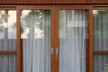 Residential UPVC door installation