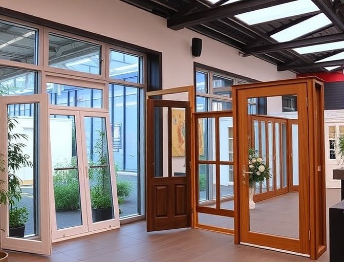 Double-glazed UPVC windows for thermal performance